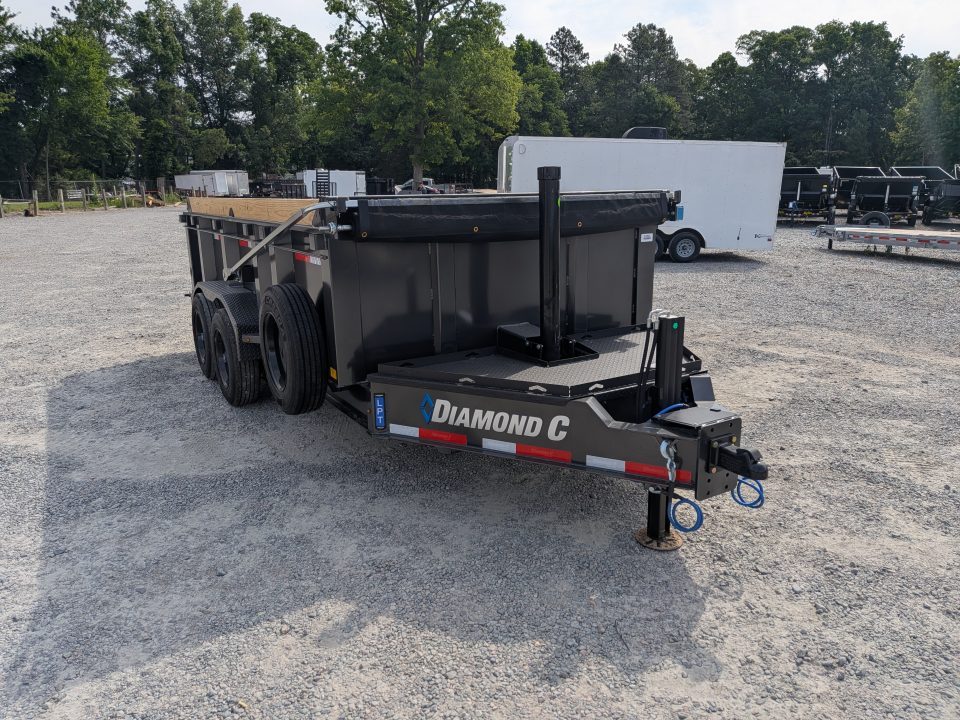 New 2026 Diamond C Trailers Diamond C LPT 208 7x14 Telescopic Dump Trailer w/ ABS