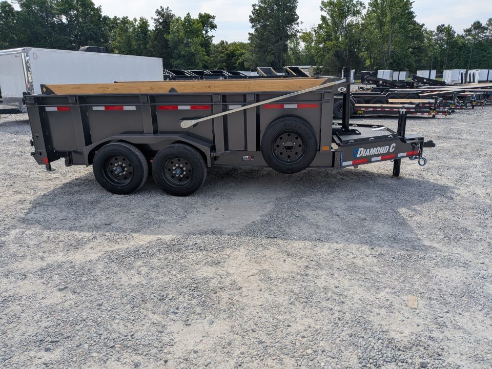 New 2026 Diamond C Trailers Diamond C LPT 208 7x14 Telescopic Dump Trailer w/ ABS