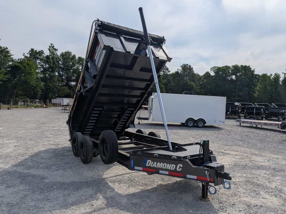 New 2026 Diamond C Trailers Diamond C LPT 208 7x14 Telescopic Dump Trailer w/ ABS