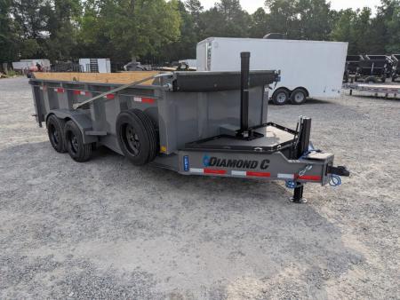 New 2026 Diamond C Trailers Diamond C LPT 208 7x16 Telescopic w/ ABS Dump Trailer