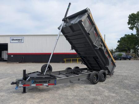 New 2026 Diamond C Trailers Diamond C LPT 208 7x16 Telescopic Dump Trailer Pacesetter Edition w/ ABS
