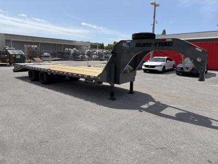 New 2026 Sure-Trac 8.5x25 (20+5) Pro Series GN Deckover Trailer