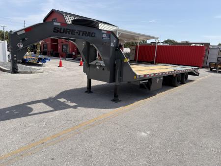 New 2026 Sure-Trac 8.5x25 (20+5) Pro Series GN Deckover Trailer
