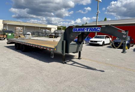 New 2026 Sure-Trac 8.5X25 (20+5) HD Low Profile GN Deckover Trailer