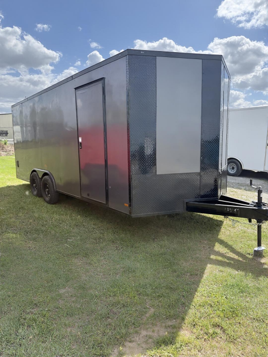 New 2026 Titanium 8.5x20 TA3 Cargo / Enclosed Trailer/ Charcoal Gray/ Stealth Blackout