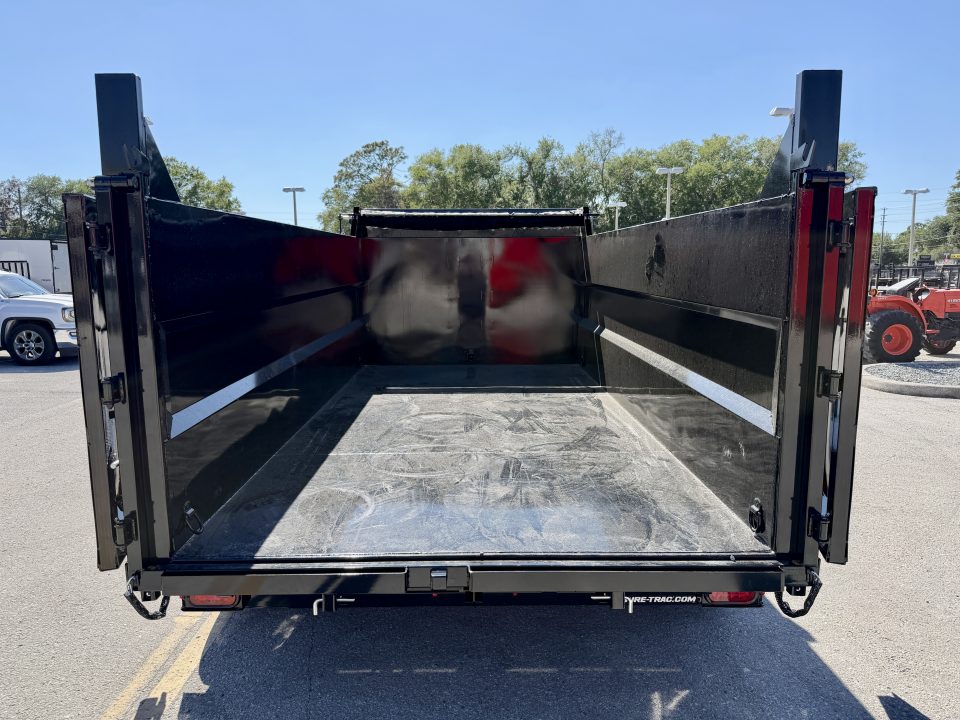 New 2026 Sure-Trac 7X14 Low Profile 4' Side Telescopic Dump Trailer