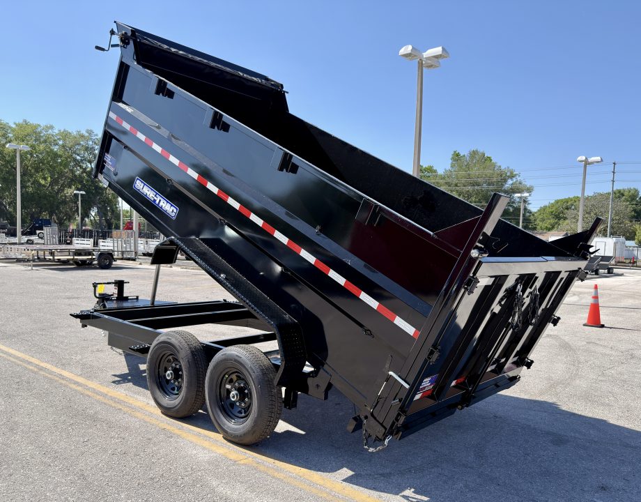 New 2026 Sure-Trac 7X14 Low Profile 4' Side Telescopic Dump Trailer