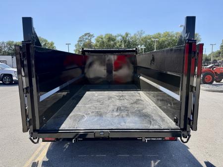 New 2026 Sure-Trac 7X14 Low Profile 4' Side Telescopic Dump Trailer