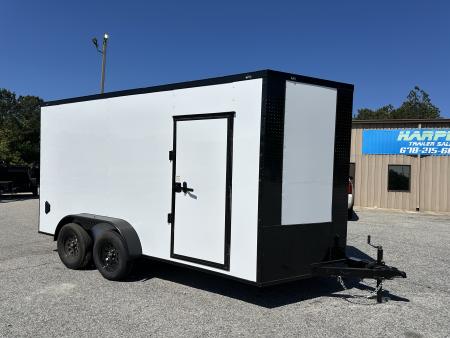 New 2026 7X14 TANDEM AXLE ENCLOSED TRAILER WITH BLACKOUT PACKAGE