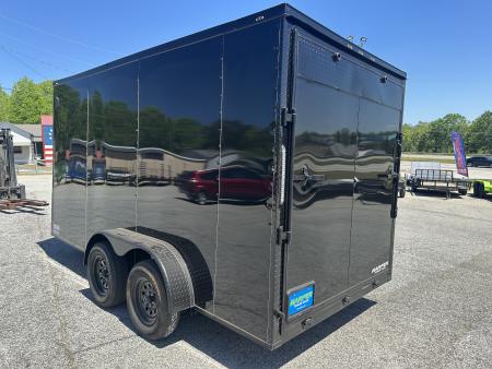 New 2026 7X14 TANDEM AXLE ENCLOSED TRAILER WITH BLACKOUT PACKAGE