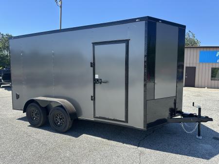 New 2026 7X14 TANDEM AXLE ENCLOSED TRAILER WITH BLACKOUT PACKAGE