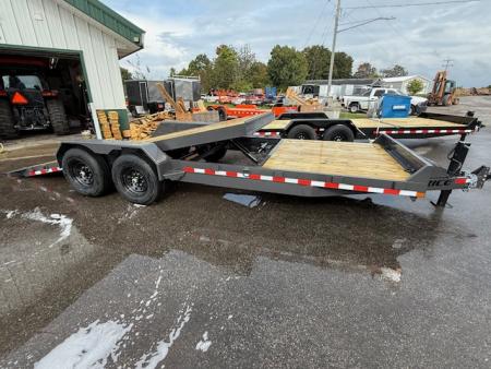 New 2026 Rice Trailers 7X22 SPLIT TILT Equipment Trailer