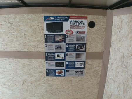New 2026 American Hauler Arrow 6x12 with Brakes Cargo / Enclosed Trailer