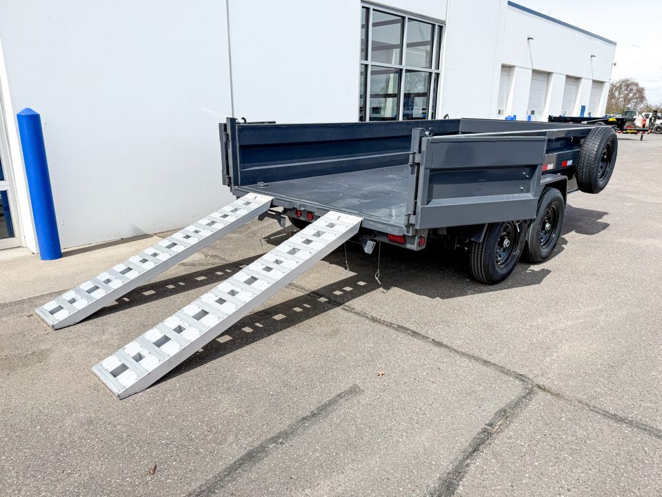New DWB 83X14 14.9K DUMP TRAILER - GRAY