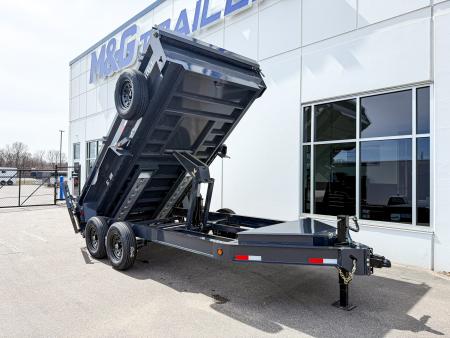 New DWB 83X14 14.9K DUMP TRAILER - GRAY