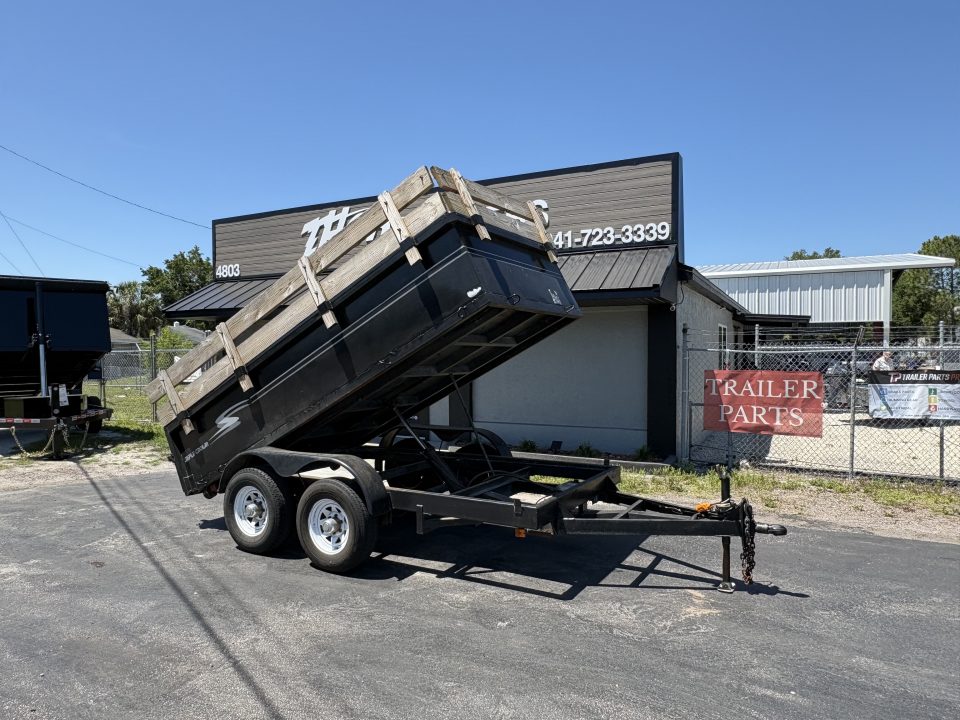 Used USED 2007 6X12 10K DUMP TRAILER 2FT SIDES PLUS WOOD Dump Trailer