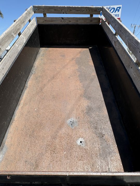Used USED 2007 6X12 10K DUMP TRAILER 2FT SIDES PLUS WOOD Dump Trailer