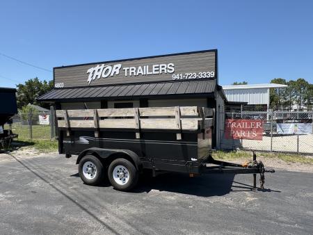 Used USED 2007 6X12 10K DUMP TRAILER 2FT SIDES PLUS WOOD Dump Trailer