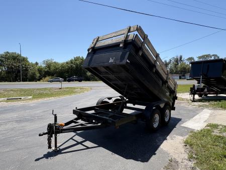 Used USED 2007 6X12 10K DUMP TRAILER 2FT SIDES PLUS WOOD Dump Trailer