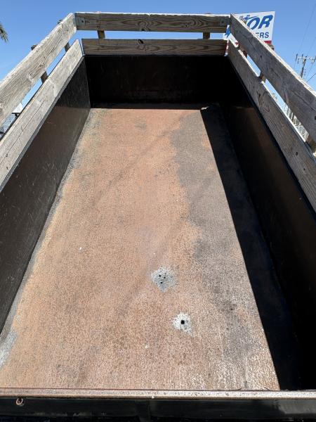 Used USED 2007 6X12 10K DUMP TRAILER 2FT SIDES PLUS WOOD Dump Trailer
