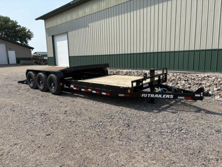 New 2026 PJ Trailers 24' Channel Equipment Tilt Trailer