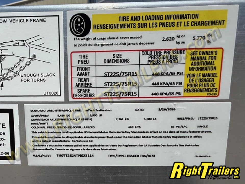 New 2026 8.5X28 inTech RACE TRAILER