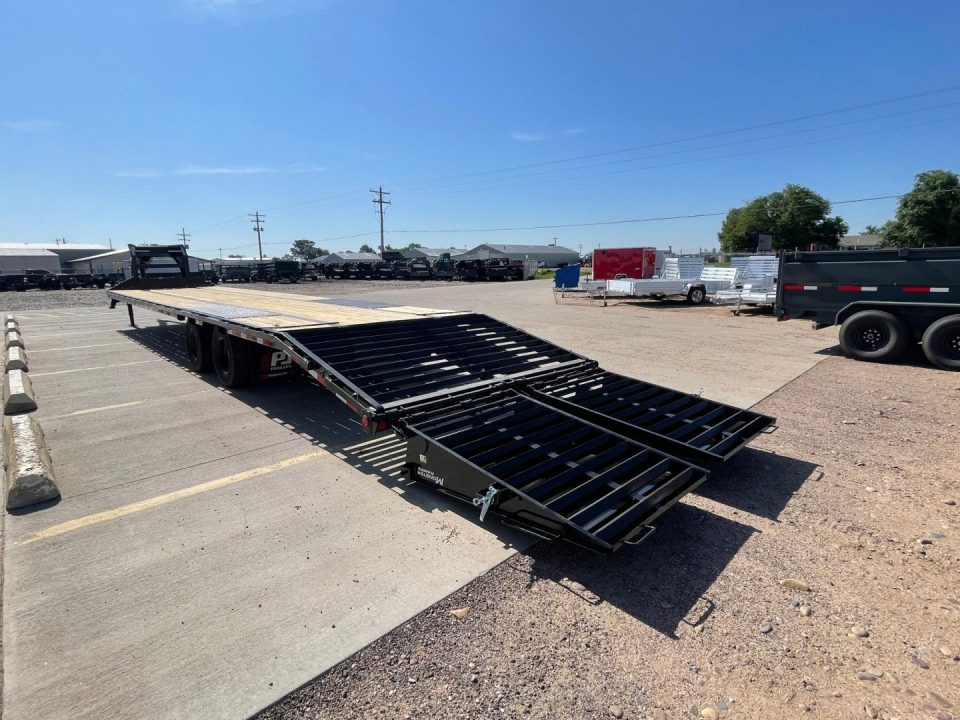 New 2026 PJ Trailers LD402 40' x 102" Hydraulic Brakes Flatbed Trailer