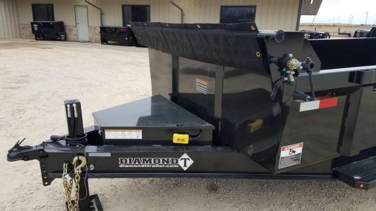 New 2026 Diamond T 83" x 14' Lo Profile Dump 140, GVWR 14000#, 7Ks Dump Trailer