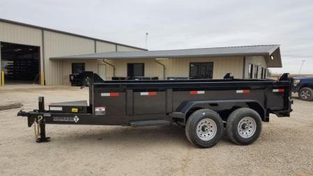 New 2026 Diamond T 83" x 14' Lo Profile Dump 140, GVWR 14000#, 7Ks Dump Trailer