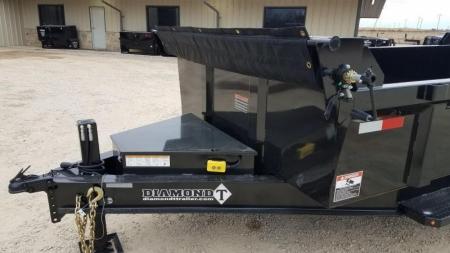 New 2026 Diamond T 83" x 14' Lo Profile Dump 140, GVWR 14000#, 7Ks Dump Trailer