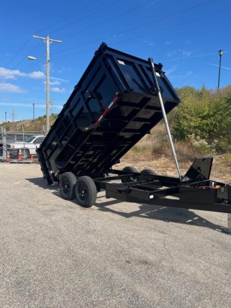 New 2026 Quality Steel and Aluminum Quality Steel CJ 83X14 14k GVWR Dump Trailer 4' High Side #260272 Dump Trailer