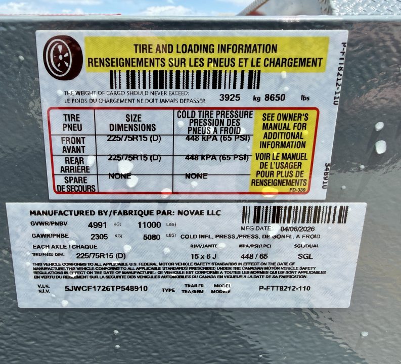 New 2026 Cam Superline 7x12 11K Tilt Equipment Trailer