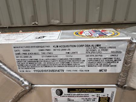 New 2027 Aluma MC10 Motorcycle Utility Trailer