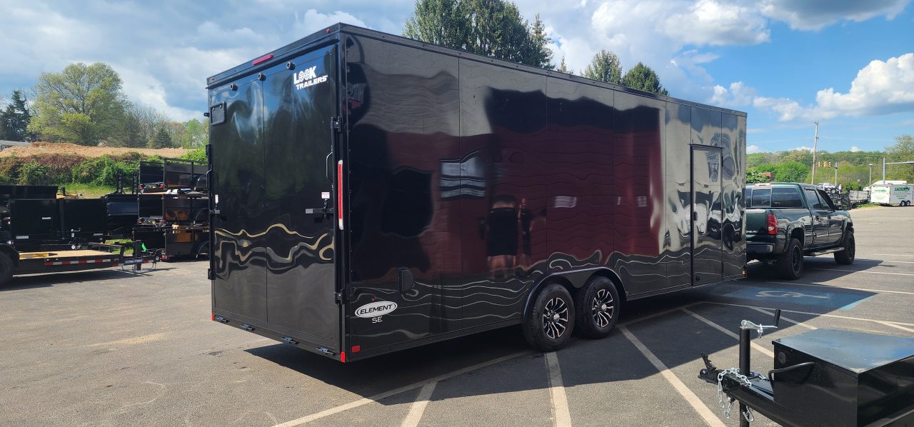 New 8.5 x 24 LOOK Element Se Car Hauler Blackout Package 10k