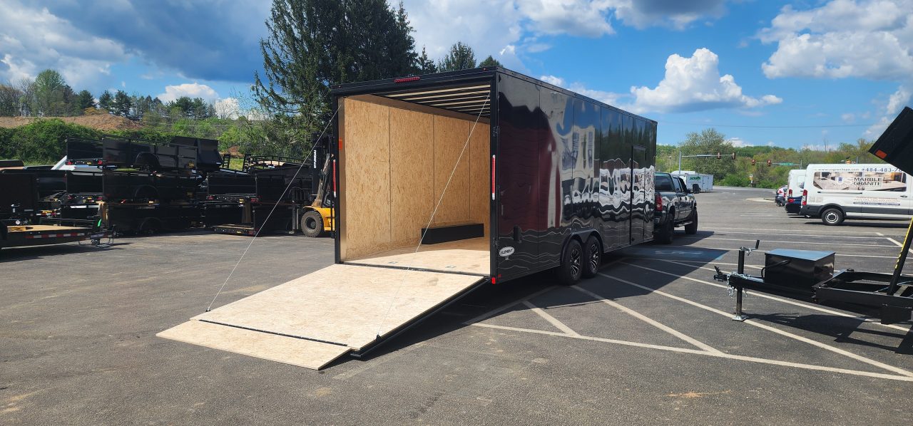 New 8.5 x 24 LOOK Element Se Car Hauler Blackout Package 10k