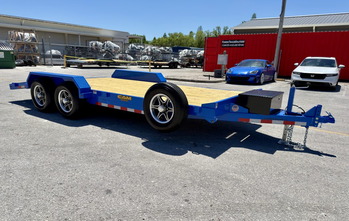 New 2026 Cam Superline 7x18 (14+4) Wood Deck Car Hauler