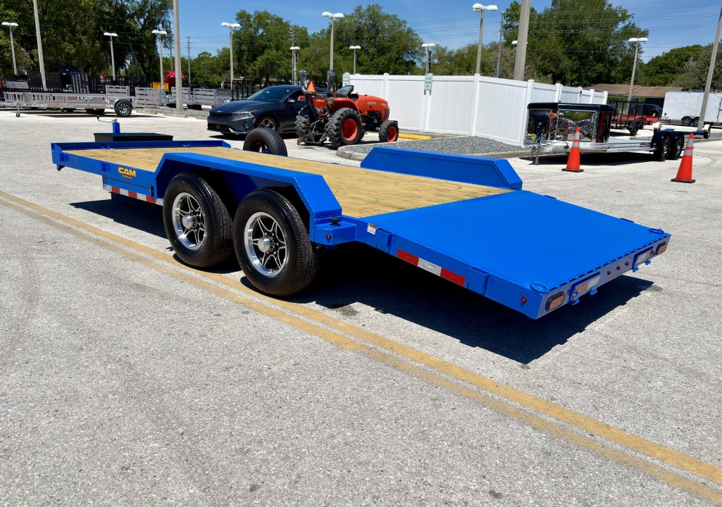 New 2026 Cam Superline 7x18 (14+4) Wood Deck Car Hauler