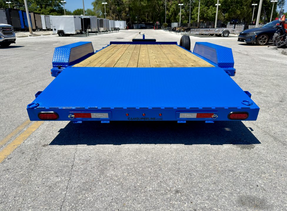 New 2026 Cam Superline 7x18 (14+4) Wood Deck Car Hauler