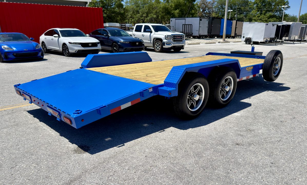 New 2026 Cam Superline 7x18 (14+4) Wood Deck Car Hauler
