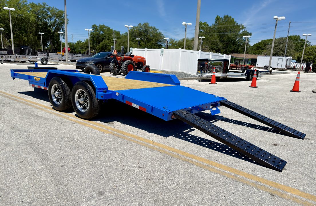 New 2026 Cam Superline 7x18 (14+4) Wood Deck Car Hauler