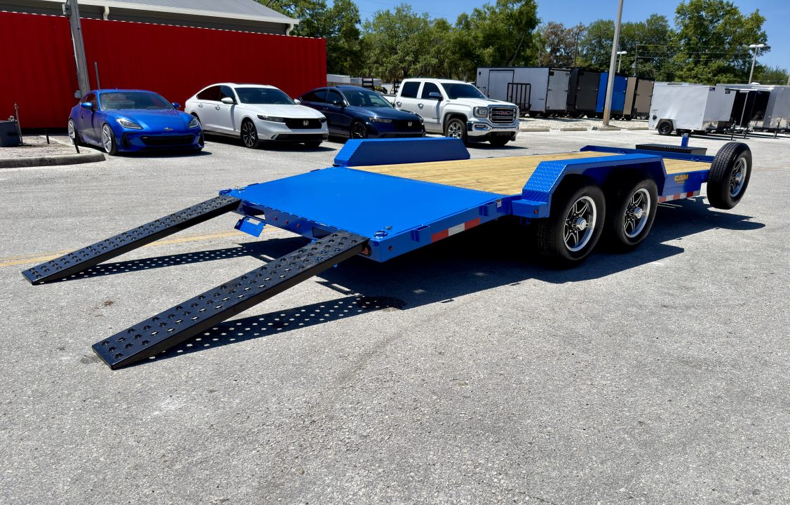 New 2026 Cam Superline 7x18 (14+4) Wood Deck Car Hauler
