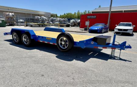 New 2026 Cam Superline 7x18 (14+4) Wood Deck Car Hauler
