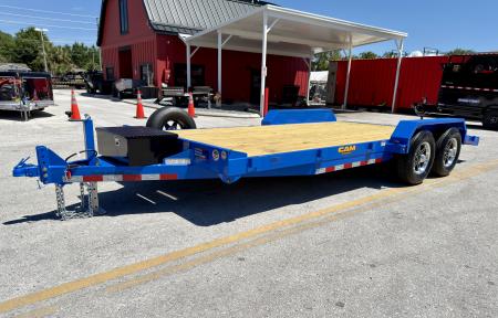 New 2026 Cam Superline 7x18 (14+4) Wood Deck Car Hauler