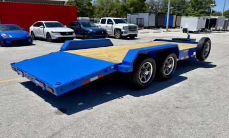 New 2026 Cam Superline 7x18 (14+4) Wood Deck Car Hauler