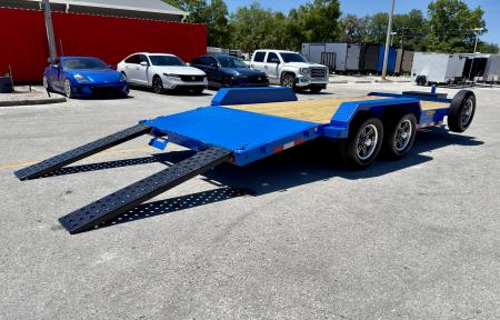 New 2026 Cam Superline 7x18 (14+4) Wood Deck Car Hauler