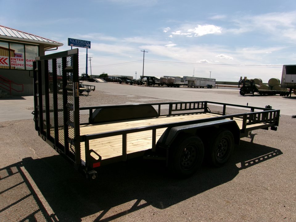 New 2027 Load Trail 83x16 Tandem Utility w/ 4' Ramp Gate & Side Ramps 7k