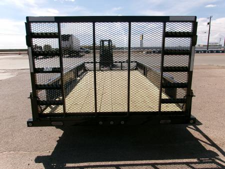 New 2027 Load Trail 83x16 Tandem Utility w/ 4' Ramp Gate & Side Ramps 7k