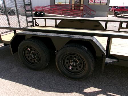 New 2027 Load Trail 83x16 Tandem Utility w/ 4' Ramp Gate & Side Ramps 7k