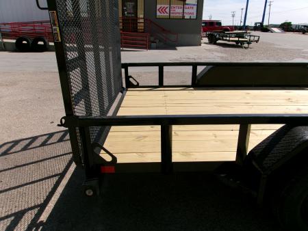 New 2027 Load Trail 83x16 Tandem Utility w/ 4' Ramp Gate & Side Ramps 7k