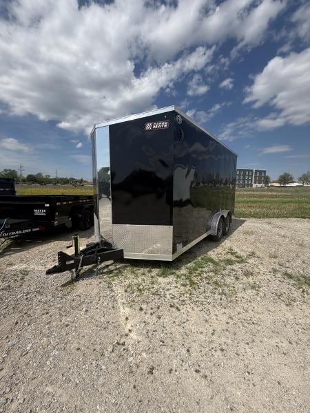 New 2026 CARGO MATE EHW716TA2-24 Cargo / Enclosed Trailer 7.5X16 TA RAMP DOOR (GVW:7000) BLACK